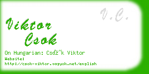 viktor csok business card